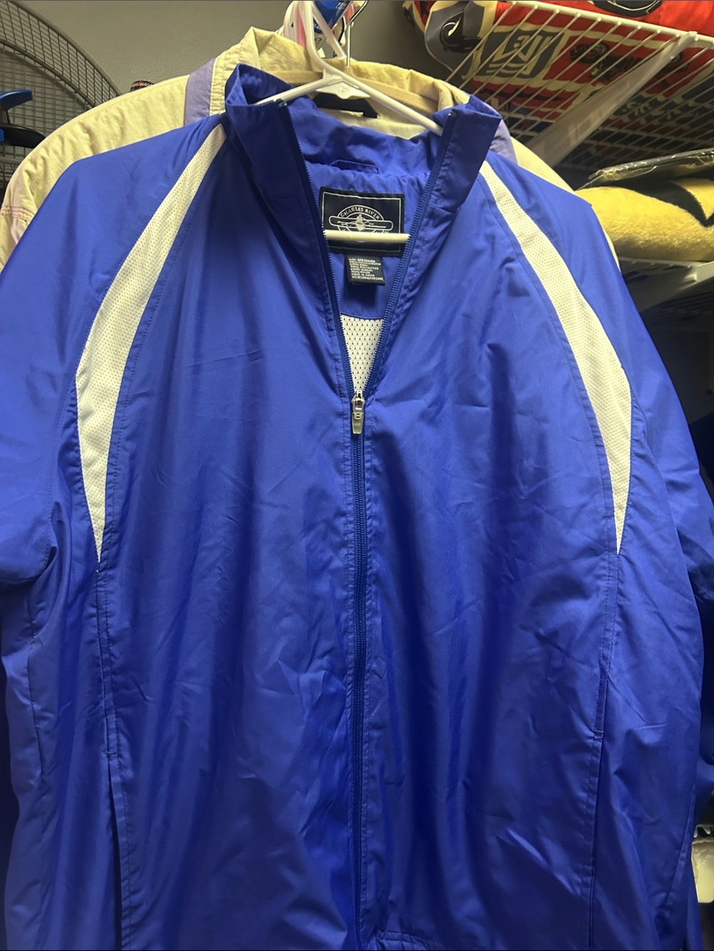 Charles River Apparel Royal Blue Windbreaker with White Panels